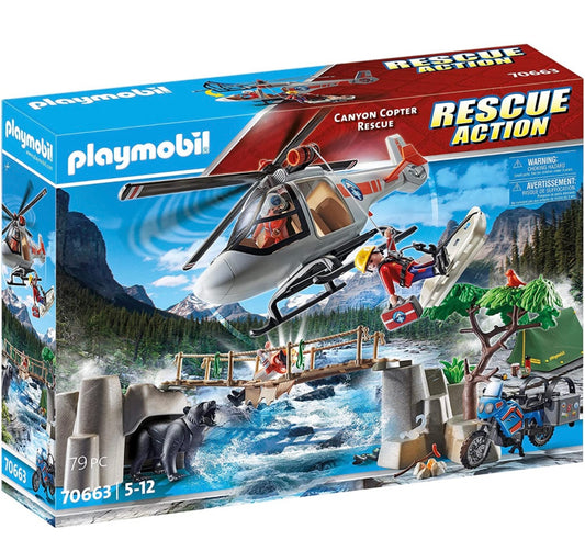 Playmobil Rescue Action Canyon Copter Rescue
