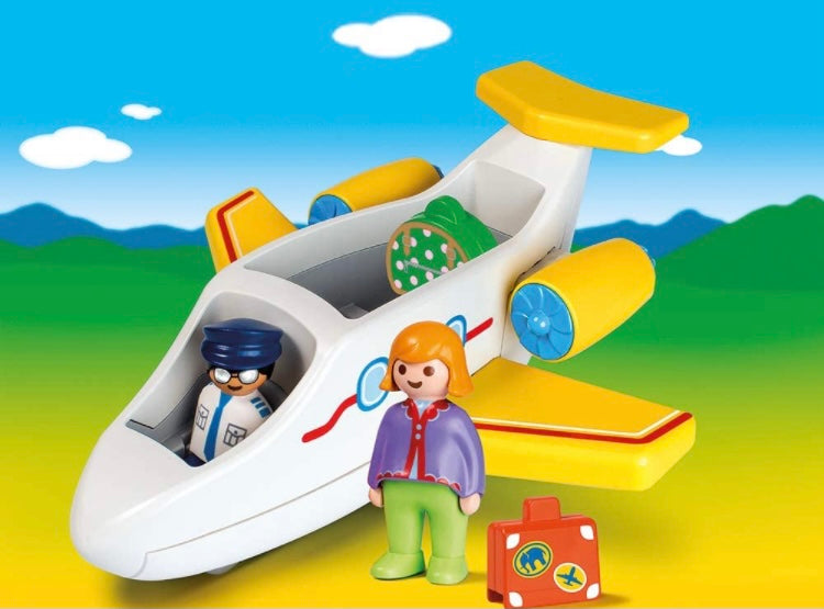 Playmobil 1.2.3 Airplane with Passenger