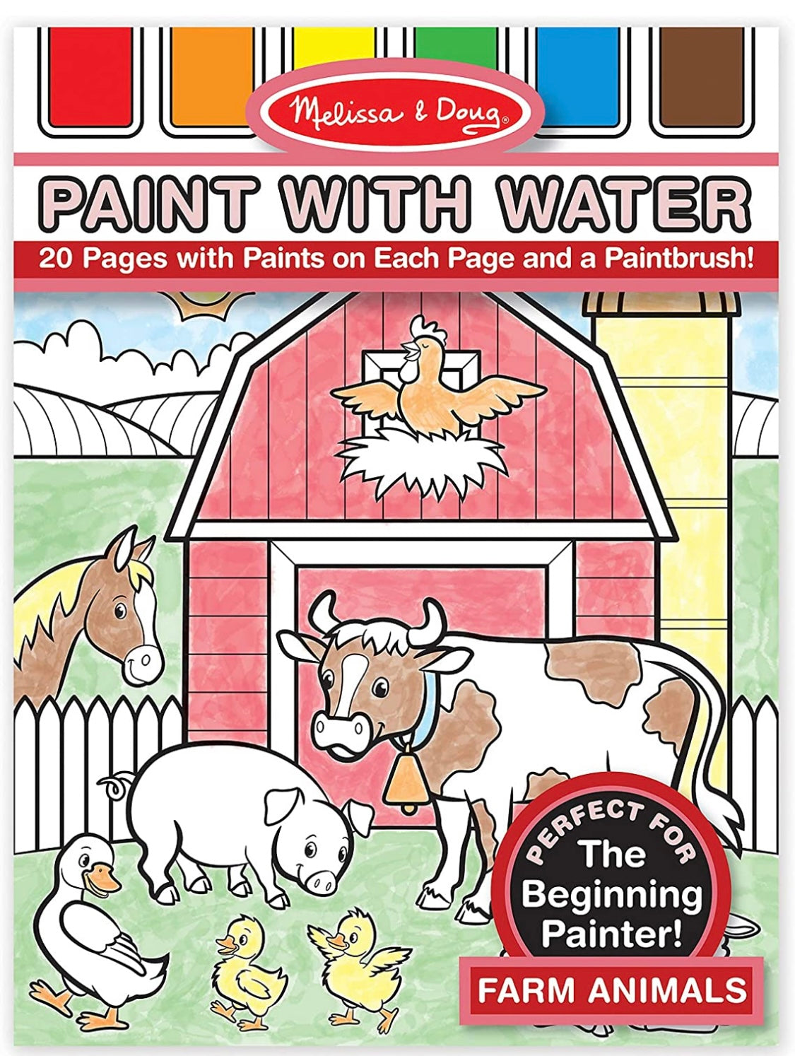 Melissa & Doug Paint with water Farm Animals