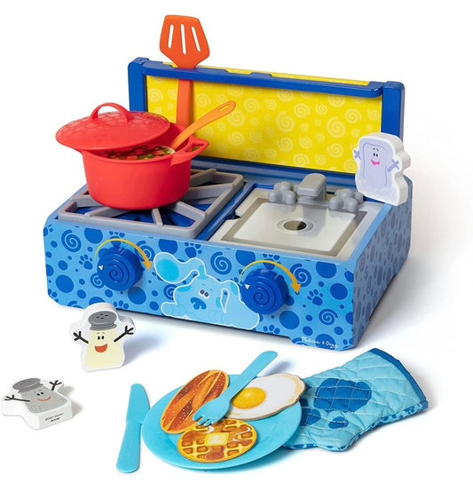 Melissa & Doug Blue's Clues & You! Wooden Cooking Play Set