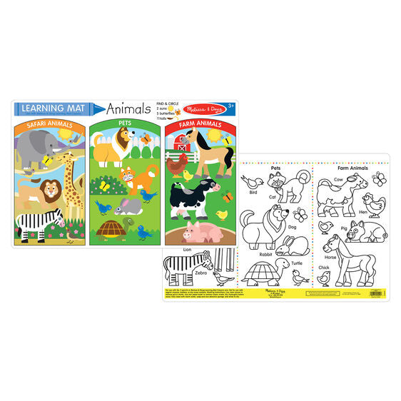Melissa & Doug Animals Learning Mat