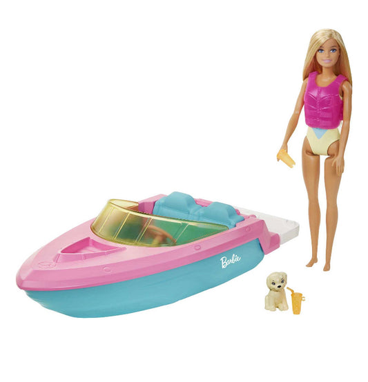 Barbie Doll and Boat With Puppy