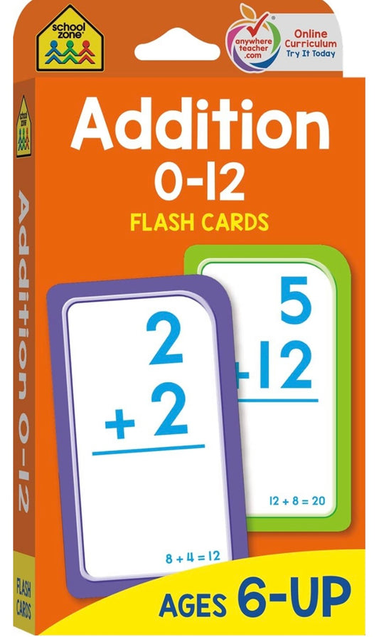 School Zone ADDITION Flash Cards