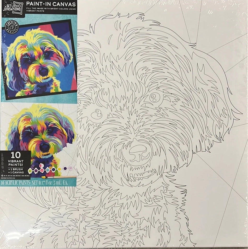 Paint-In Canvas - Dogs