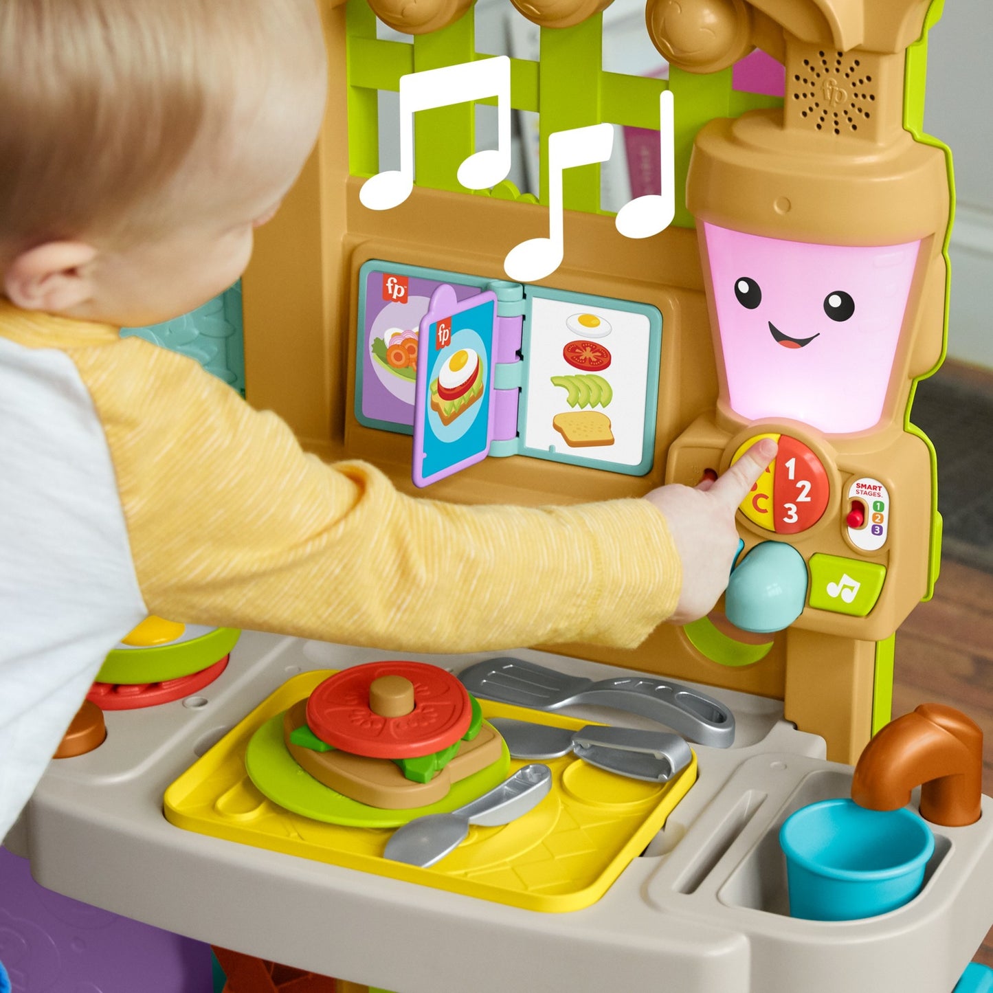 Fisher Price Laugh & Learn Grow-The-Fun Garden to Kitchen