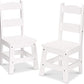 Wooden Chair Pair - White