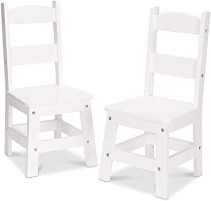 Wooden Chair Pair - White