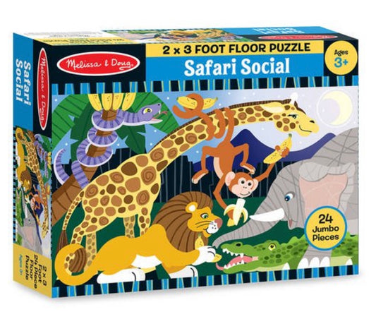 Melissa & Doug 24 Piece Floor Puzzle Safari Social