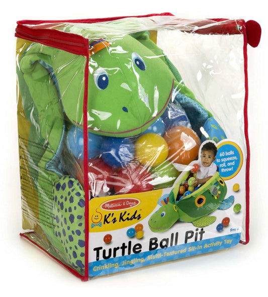 Melissa & Doug Kids Turtle Ball Pit With 60 Balls