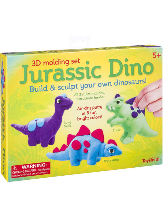 Toysmith Jurassic Dino 3D Putty Sculpting Set, Craft Kit