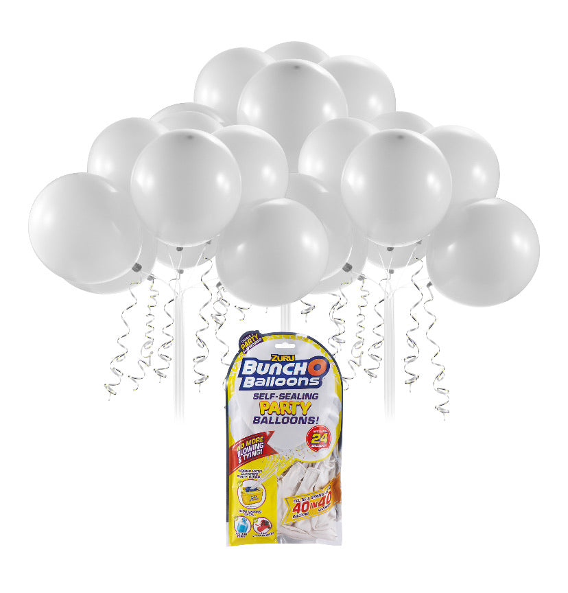Bunch O Balloons Self-Sealing Latex Party Balloons - White - El Mercado de Juguetes