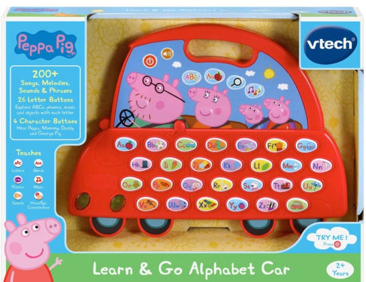 VTech Peppa Pig Learn and Go Alphabet Car