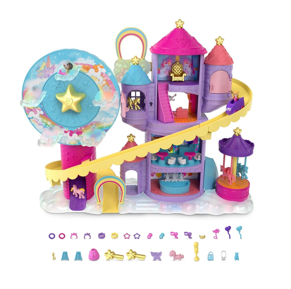 Polly Pocket Rainbow Funland Theme Park