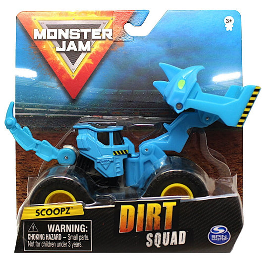 Monster Jam Scoopz Blue Truck Dirt Squad