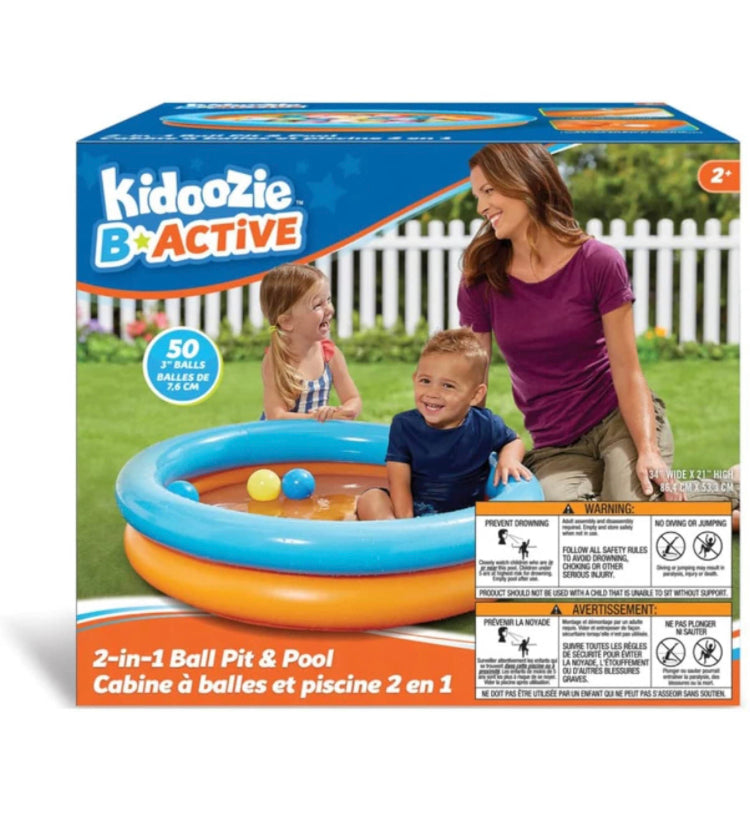 Kidoozie B-Active Small 2-1 Ball Pit and Pool with 50 Balls