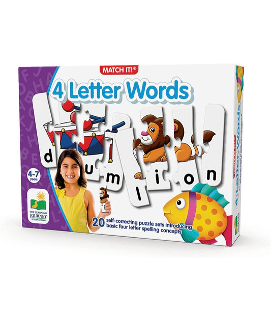 The Learning Journey Match It 4 Letter Words