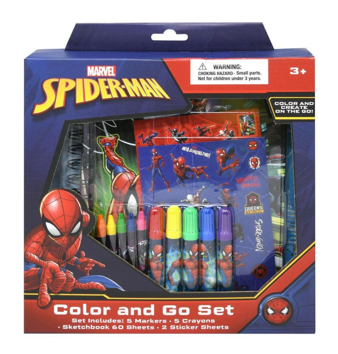 Marvel Spider-Man Color and Go Set
