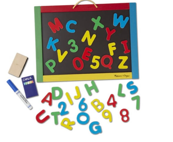 Melissa & Doug Magnetic Chalkboard and Dry-Erase Board