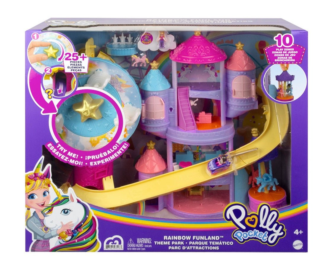 Polly Pocket Rainbow Funland Theme Park