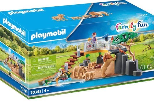 Playmobil Family Fun Outdoor Lion Enclosure