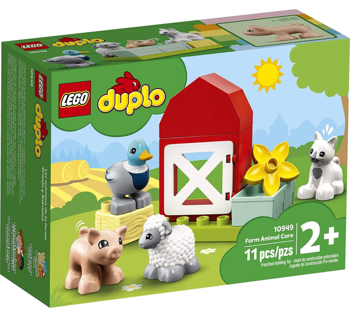 LEGO DUPLO Town Farm Animal Care (11 Pieces)