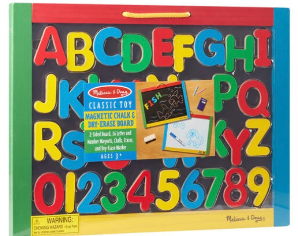 Melissa & Doug Magnetic Chalkboard and Dry-Erase Board
