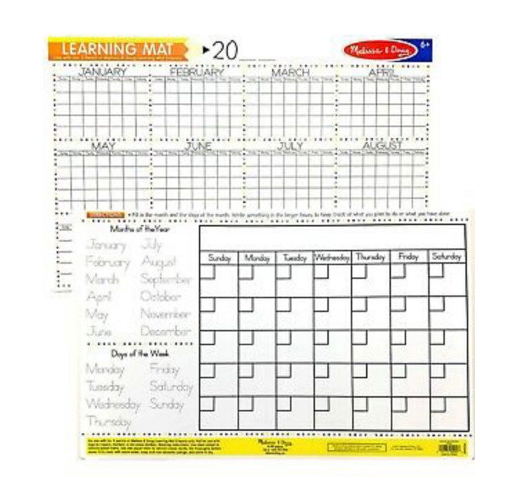 Melissa & Doug Learning Mat Months Of The Year