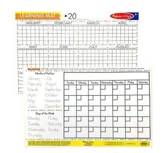 Melissa & Doug Learning Mat Months Of The Year