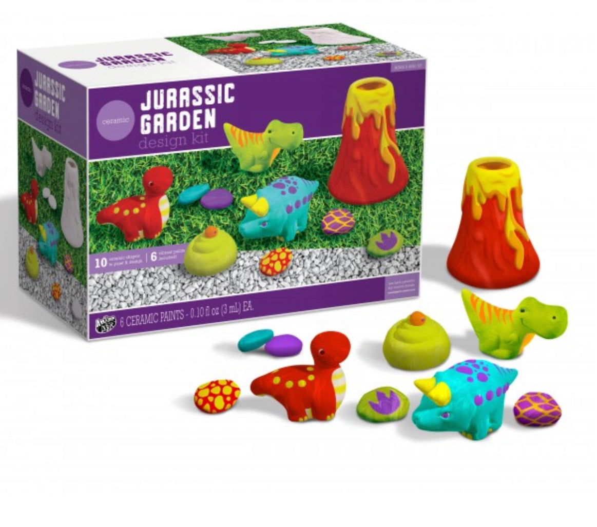 Ceramic Jurassic Garden Design Kit - El Mercado de Juguetes