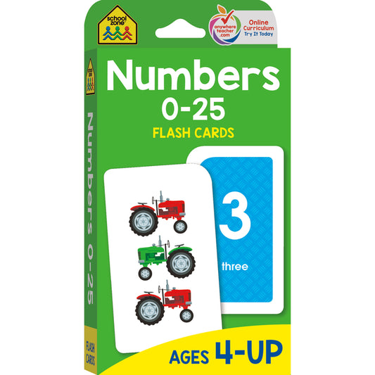 School Zone Numbers 0-25