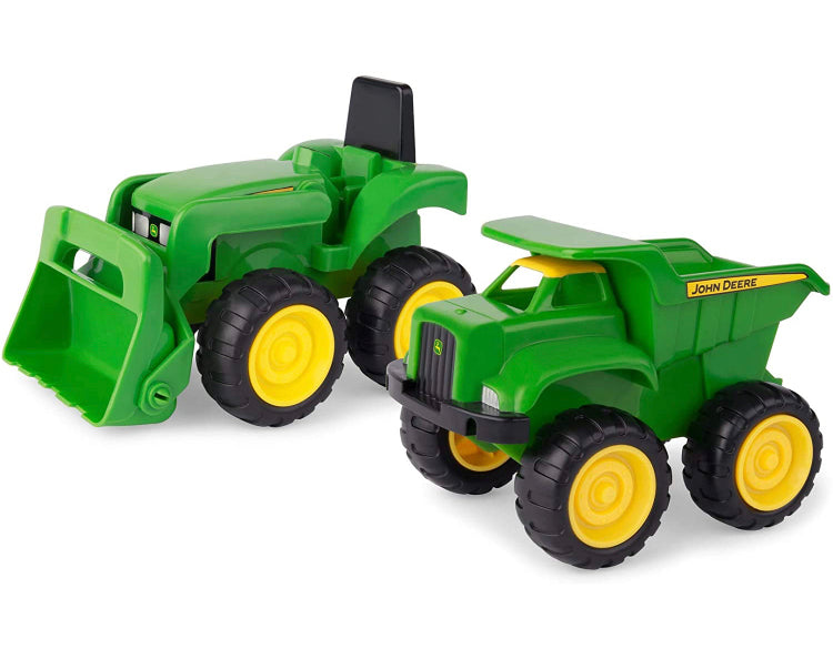 John Deere 6'' Dump Truck & Toy Tractor With Loader