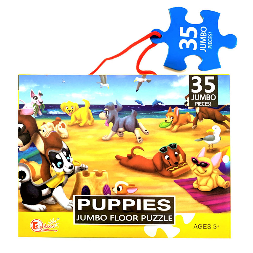 Puppies Jumbo Floor Puzzle 35 Pieces