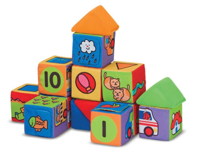 Melissa & Doug Match & Build Soft Blocks