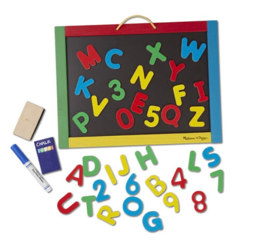 Melissa & Doug Magnetic Chalkboard and Dry-Erase Board