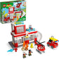 Lego Duplo Fire Station & Helicopter