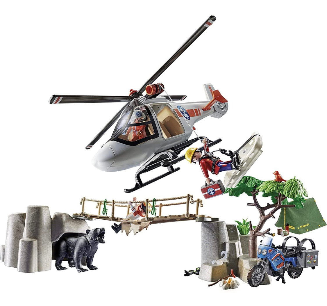 Playmobil Rescue Action Canyon Copter Rescue