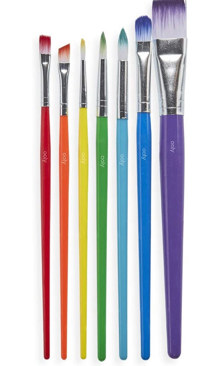 Ooly Lil Paint Brushes - Set of 7