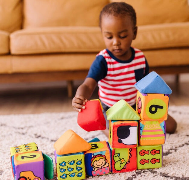 Melissa & Doug Match & Build Soft Blocks