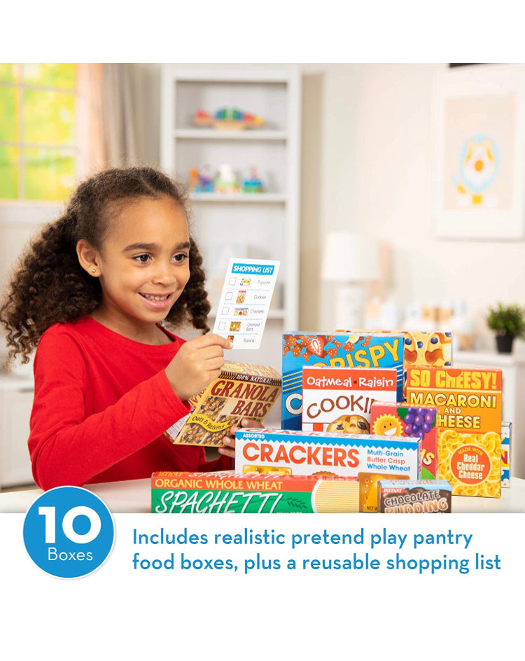 Melissa & Doug Grocery Boxes for Pretend Kitchens and Shopping