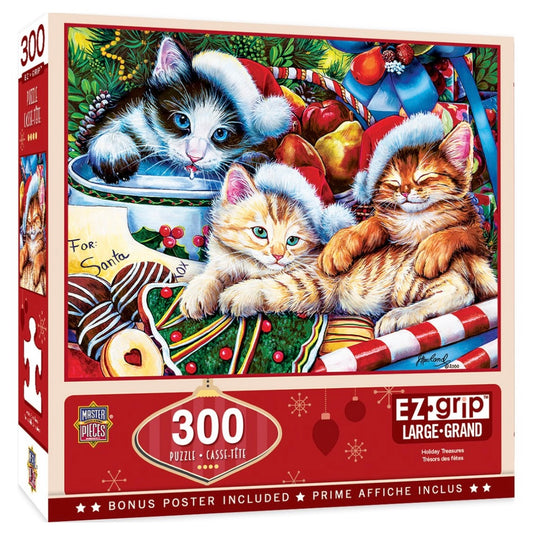 Master Pieces Happy Holidays 300 Jigsaw Puzzle
