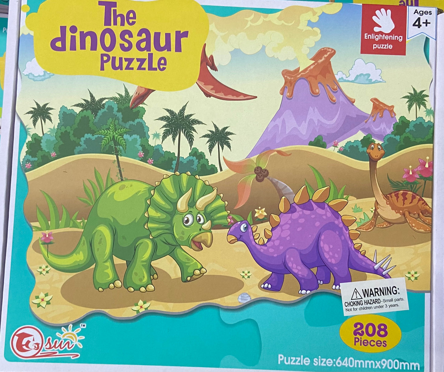 The Dinosaur Puzzle - 208 Pieces