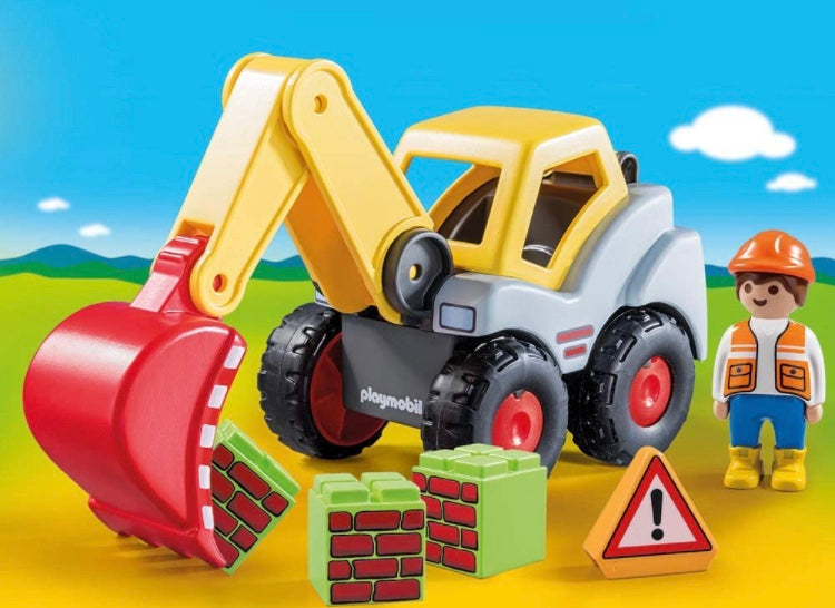 Playmobil 1.2.3 Shovel Excavator