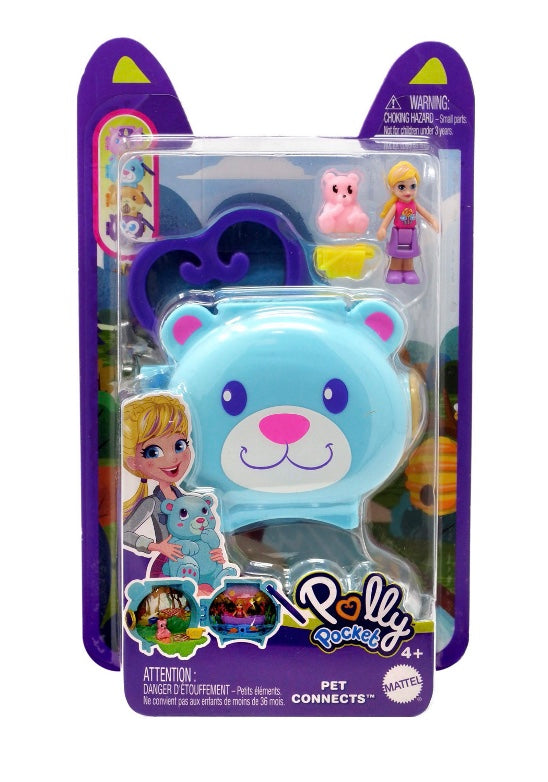 Polly Pocket Micro Pet Connects Blue Bear