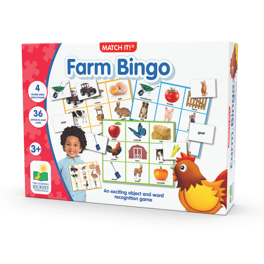 The Learning Journey Match It! Bingo, Farm