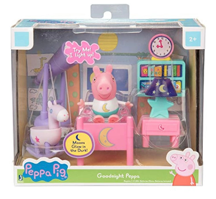 Peppa Pig Little Rooms Goodnight Peppa Playset
