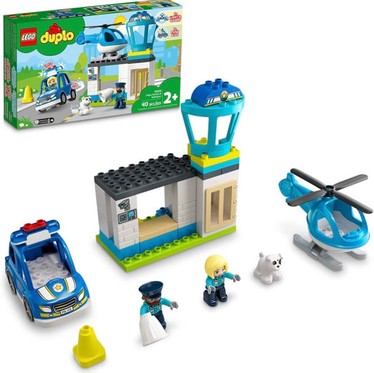 Lego Duplo Police Station & Helicopter