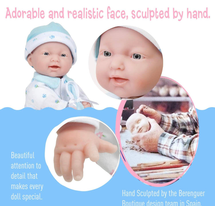 La Baby Berenger Boutique 11” Mini Soft Baby Boy