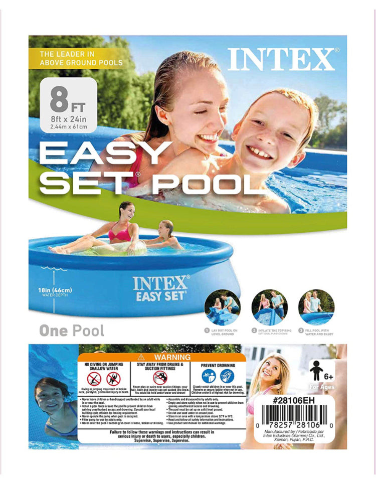 INTEX Piscina Easy Set 8’x24”