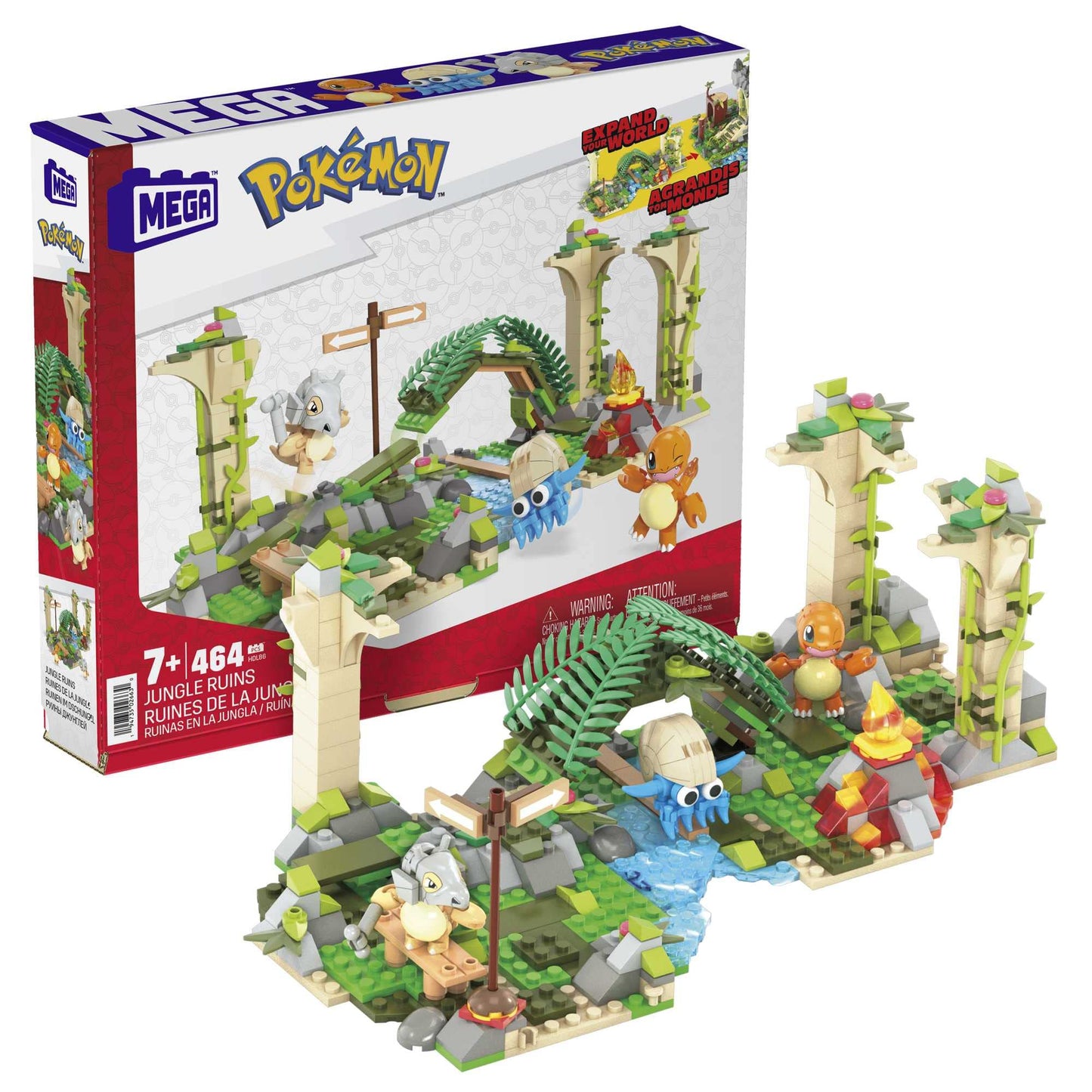 MEGA Pokemon Jungle Ruins Building