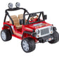 Power Wheels Jeep Wrangler 12V Red and Black Ride On Vehicle